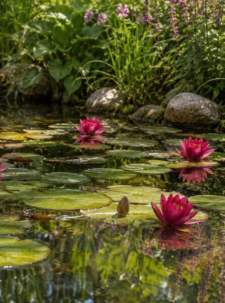 Seerose 'Burgundy Princess' - Nymphaea 'Burgundy Princess'