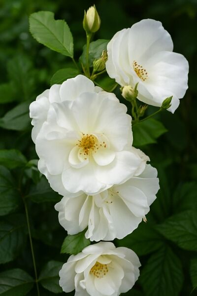 Bodendeckerrose 'Schneeflocke' / Bodendeckerrose 'Schneeflocke'