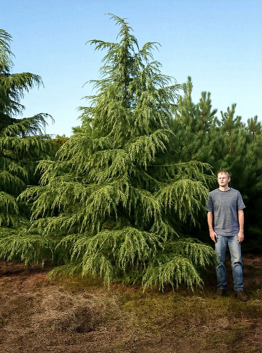 Tsuga Canadensis – Kanadische Hemlocktanne, Größe 100–120 Cm, Immergrün, Winterhart, Für Garten & Hecken