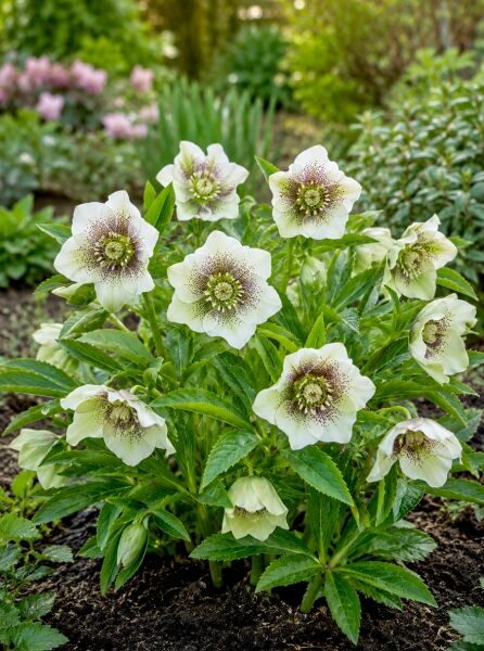 Getüpfelte Lenzrose 'Spotted Hybrids' - Helleborus Orientalis-Hybride 'Spotted Hybrids'