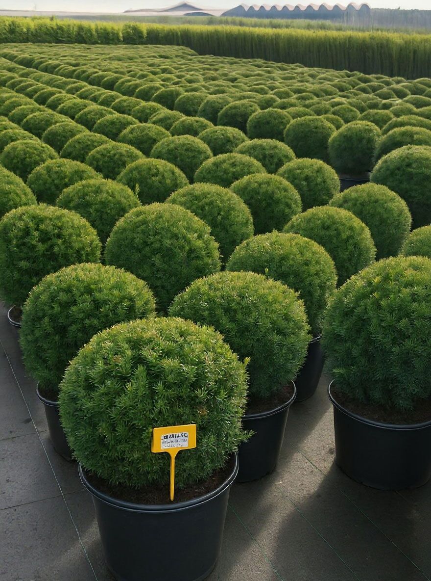 Heimische Eibe 'Kugel' - Taxus baccata 'Kugel' - Baumschule NewGarden