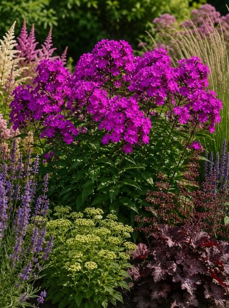 Großblatt-Phlox 'Shemeneto' / Großblatt-Phlox 'Schwarze Schlange' - Phlox amplifolia 'Shemeneto'