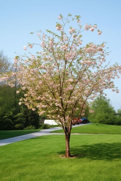 Japanische Zierkirsche 'Pink Perfection' / Japanische Zierkirsche 'Pink Perfection'