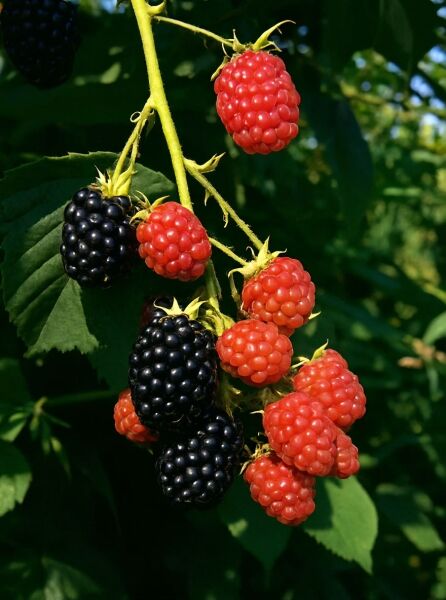 Brombeere 'Black Satin' / Brombeere 'Black Satin'