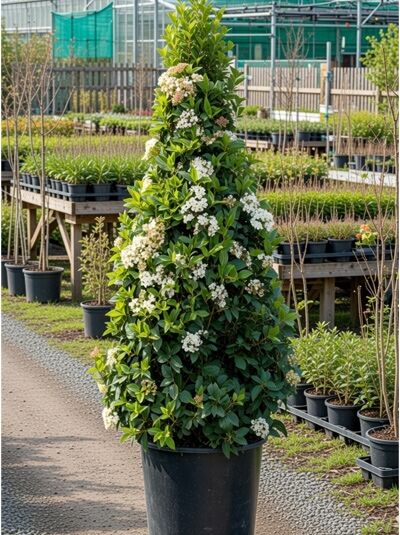 Mittelmeer-Schneeball 'Eve Price' / Viburnum tinus 'Eve Price'